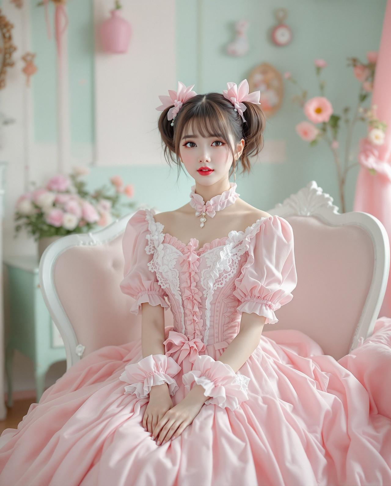 cosplay福利 - 洛丽塔双马尾甜美系 - 主图
